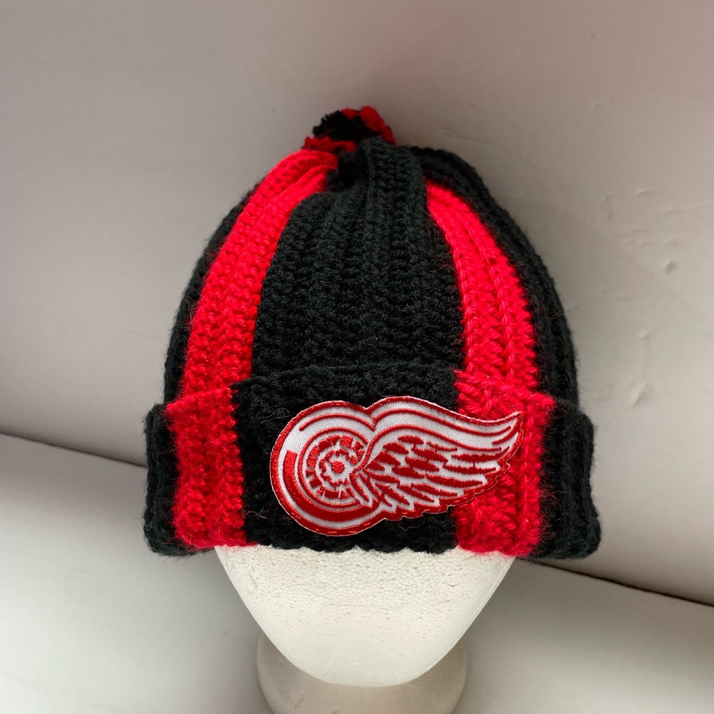 Detroit Red Wings Crocheted Hat